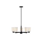 Savoy House 1-1246-5-89 Baldwin 5-Lights 60W Matte Black Incandescent/LED Chandelier