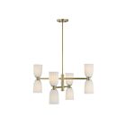 Savoy House 1-1248-8-127 Baldwin 8-Lights 60W Noble Brass Incandescent/LED Chandelier