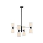 Savoy House 1-1248-8-89 Baldwin 8-Lights 60W Matte Black Incandescent/LED Chandelier