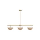 Savoy House 1-1250-3-127 Hubbard 3-Lights 30W Noble Brass Chandelier with Integrated LED