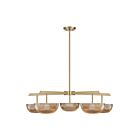 Savoy House 1-1252-5-127 Hubbard 5-Lights 50W Noble Brass Chandelier with Integrated LED