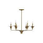 Savoy House 1-1260-6-339 Strathmore 6-Lights 60W Antique Patina Incandescent/LED Chandelier