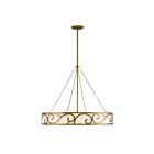 Savoy House 1-1269-8-339 Halstead 8-Lights 60W Antique Patina Incandescent/LED Chandelier