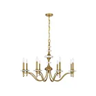 Savoy House 1-1362-8-322 8-Lights 480W Warm Brass Chandelier
