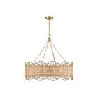 Savoy House 1-1412-8-322 Shawnee 8-Lights 60W Warm Brass Incandescent/LED Chandelier