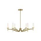 Savoy House 1-1464-6-322 Butler 6-Lights 30W Warm Brass LED Chandelier