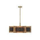Savoy House 1-1466-6-322 Espacio 6-Lights 60W Warm Brass Incandescent/LED Chandelier