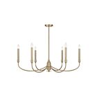 Savoy House 1-1500-6-127 Coventry 6-Lights 60W Noble Brass Incandescent/LED Chandelier