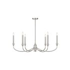 Savoy House 1-1500-6-SN Coventry 6-Lights 60W Satin Nickel Incandescent/LED Chandelier