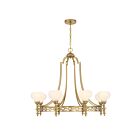 Savoy House 1-1605-8-322 Allston 8-Lights 60W Warm Brass Incandescent/LED Chandelier