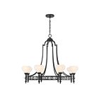 Savoy House 1-1605-8-89 Allston 8-Lights 60W Matte Black Incandescent/LED Chandelier