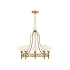 Savoy House 1-1606-5-322 Allston 5-Lights 60W Warm Brass Incandescent/LED Chandelier