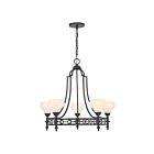 Savoy House 1-1606-5-89 Allston 5-Lights 60W Matte Black Incandescent/LED Chandelier