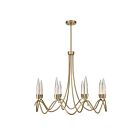 Savoy House 1-1799-8-127 Sofia 8-Lights 36W Noble Brass Chandelier with Integrated LED