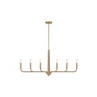 Savoy House 1-1827-6-320 Cannon 6-Lights 60W Warm Brass Incandescent/LED Chandelier