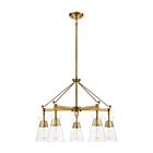 Savoy House Essentials Lakewood 1-1832-5-322 5-Lights 300W Warm Brass Chandelier