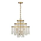 Savoy House Luna 1-1866-4-322 4-Lights 240W Warm Brass Chandelier