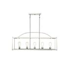 Savoy House Essentials Palladian 1-190-5-109 5-Lights 300W Polished Nickel Linear Chandelier