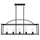 Savoy House Essentials Palladian 1-190-5-89 5-Lights 300W Matte Black Linear Chandelier