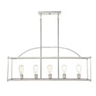 Savoy House Essentials Palladian 1-190-5-SN 5-Lights 300W Satin Nickel Linear Chandelier