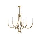 Savoy House 1-1900-8-127 Bradford 8-Lights 32W Noble Brass Chandelier with Integrated LED