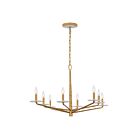 Savoy House 1-1965-8-60 Judi 8-Lights 60W Distressed Gold Incandescent/LED Chandelier