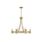 Savoy House 1-2053-6-322 Camden 6-Lights 360 Watt Warm Brass Chandelier