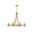 Savoy House 1-2054-8-322 Camden 8-Lights 420 Watt Warm Brass Chandelier