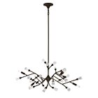 Savoy House 1-2168-6-105 6-Lights 360W Bark Chandelier