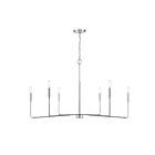 Savoy House Essentials Salerno 1-2221-6-109 6-Lights 360W Polished Nickel Chandelier