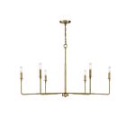 Savoy House Essentials Salerno 1-2221-6-322 6-Lights 360W Warm Brass Chandelier