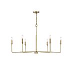 Savoy House Essentials Salerno 1-2221-6-322 6-Lights 360W Warm Brass Chandelier