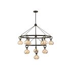 Savoy House 1-2277-10-15 Sheriden 10-Lights 60W Mediterranean Bronze Incandescent/LED Chandelier