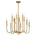 Savoy House Oakhurst 1-2294-12-262 12-Lights 720W Antique Gold Chandelier