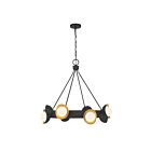 Savoy House 1-2411-8-343 Pierson 8-Lights 60W Black Cashmere LED Chandelier