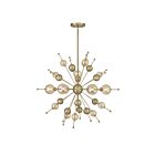 Savoy House 1-2514-6-127 Crescent 6-Lights 60W Noble Brass Incandescent/LED Chandelier