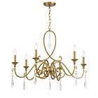 Savoy House Fairchild 1-2700-6-322 6-Lights 360W Warm Brass Chandelier