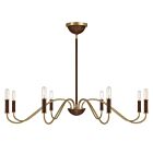 Savoy House 1-2748-8-322 8-Lights 480W Warm Brass Chandelier