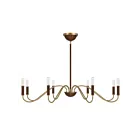 Savoy House 1-2748-8-322 8-Lights 480W Warm Brass Chandelier