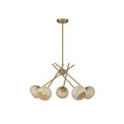 Savoy House 1-2968-5-322 Jasper 5-Lights 60W Warm Brass Incandescent/LED Chandelier