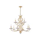 Savoy House 1-2990-9-38 Lilly 9-Lights 60W Royal Gold Incandescent/LED Chandelier