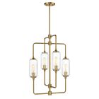 Savoy House 1-3023-4-322 4-Lights 240W Warm Brass Chandelier