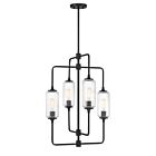 Savoy House 1-3023-4-89 4-Lights 240W Matte Black Chandelier