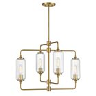 Savoy House 1-3025-4-322 4-Lights 240W Warm Brass Chandelier