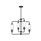 Savoy House 1-3025-4-89 4-Lights 240W Matte Black Chandelier