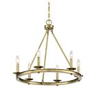 Savoy House Essentials Middleton 1-307-6-322 6-Lights 360W Warm Brass Chandelier