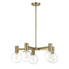 Savoy House Essentials Wright 1-3073-5-322 5-Lights 300W Warm Brass Chandelier