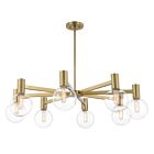 Savoy House Essentials Wright 1-3074-8-322 8-Lights 480W Warm Brass Chandelier