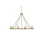 Savoy House Essentials Middleton 1-310-10-322 10-Lights 600W Warm Brass Chandelier