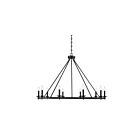 Savoy House Essentials Middleton 1-310-10-89 10-Lights 600W Matte Black Chandelier